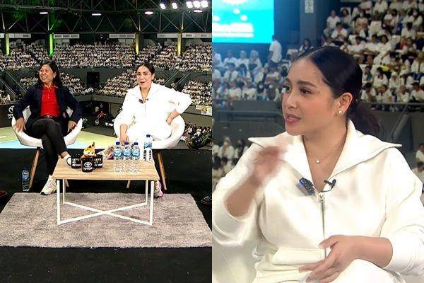 Nagita Slavina jadi komentator Tiba-Tiba Tenis (youtube.com/vindes)