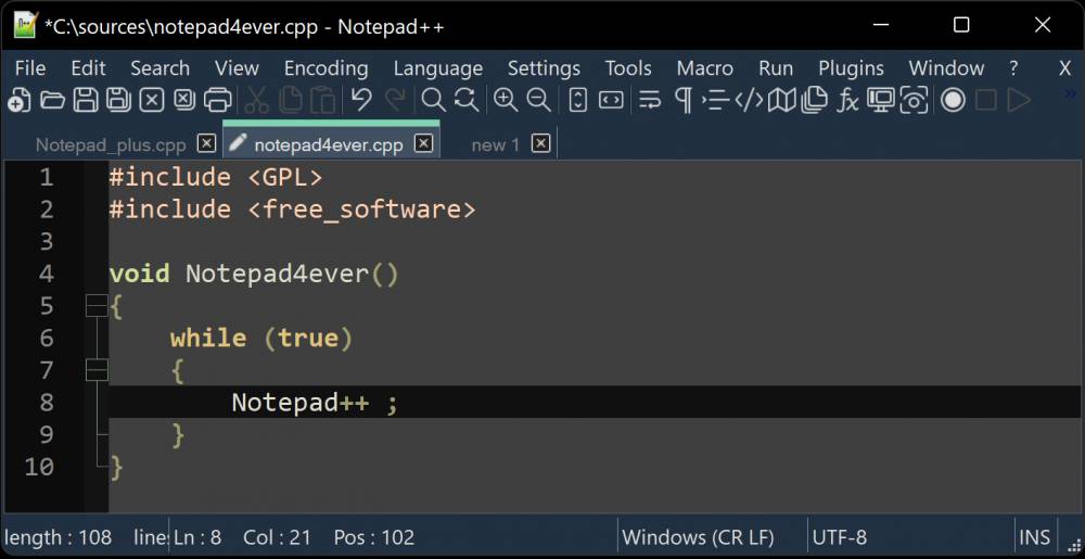 Notepad++ (notepad-plus-plus.org)