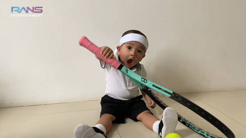 potret Cipung Rayyanza cosplay jadi pemain tenis (youtube.com/ransentertaiment)