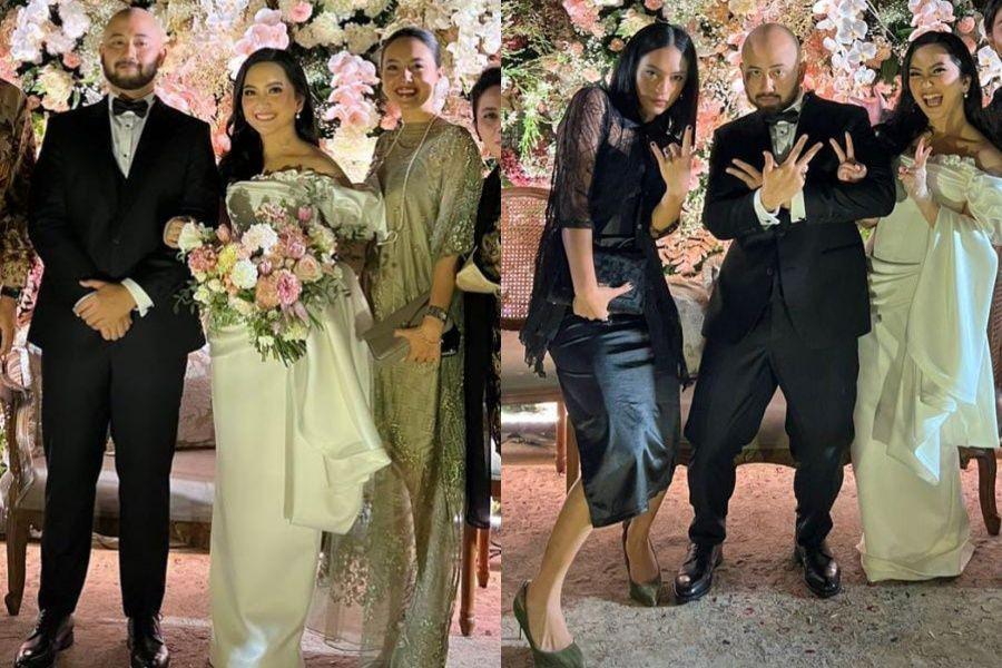 5 Gaya Artis di Pernikahan Rachel Amanda Aurora, Warna Netral Elegan
