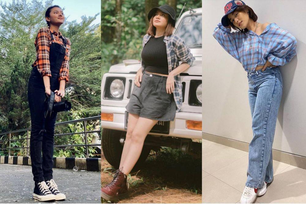 9 Ide Style OOTD dengan Kemeja Motif Kotak-kotak, Kasual dan Bergaya!