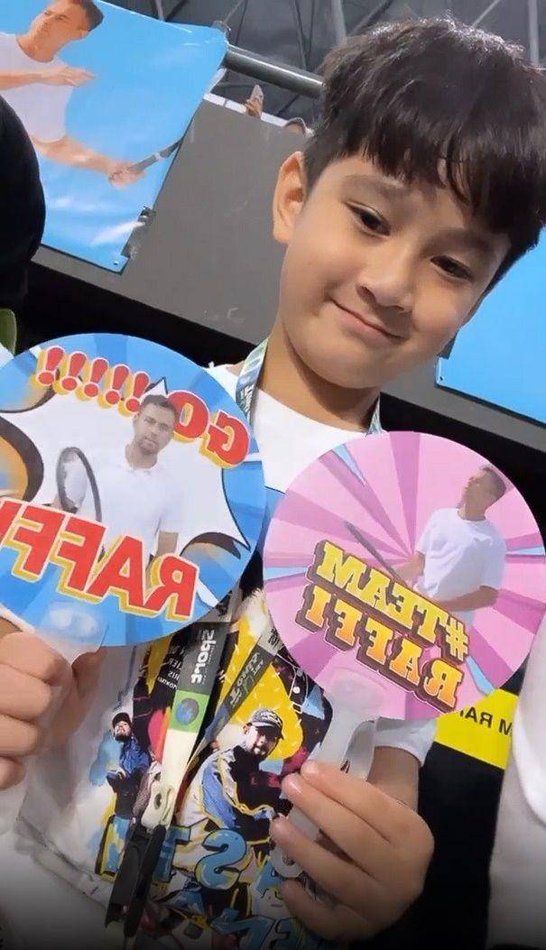 Rafathar dan Rayyanza di Tiba-Tiba Tenis (instagram.com/shela_lala96)