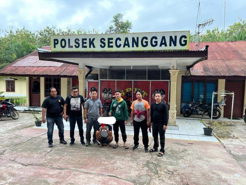Nelayan pelaku pembunuh remaja di Kabupaten Langkat, Sumatra Utara, diamankan polisi (IDN Times/ istimewa)