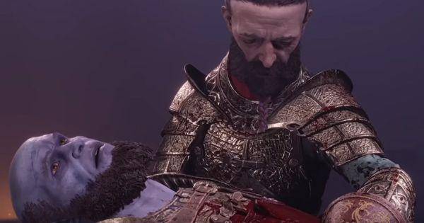 Brok meninggal di pangkuan Sindri ( Dok. Santa Monica Studio / God of War: Ragnarok )