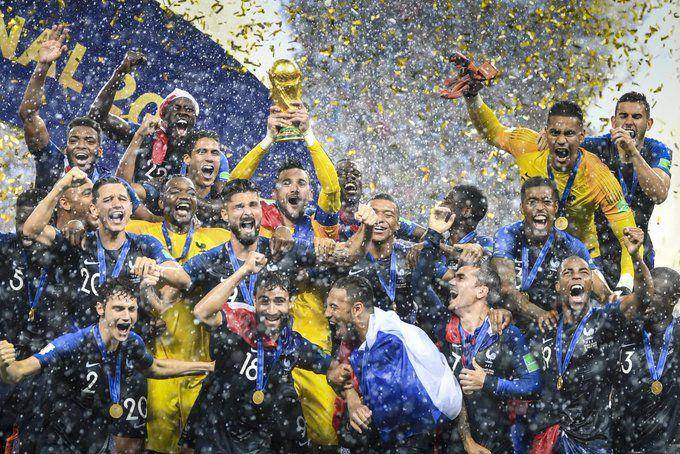 Timnas Prancis kala menjadi juara Piala Dunia 2018. (twitter.com/roadto2022en)