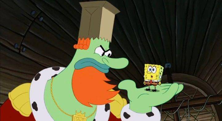 karakter Raja Neptunus dan SpongeBob (dok. Nickelodeon/SpongeBob SquarePants)