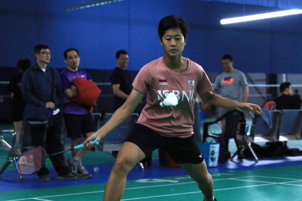 Putri Kusuma Wardani latihan jelang Australia Open 2022. (pbsi.id)