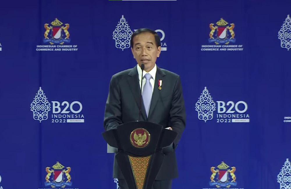 Di B20, Jokowi Pamer Ekonomi Indonesia Tumbuh di Atas 5 Persen