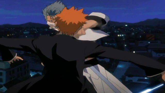 Grimmjow meninju Ichigo. (dok. Pierrot/Bleach)