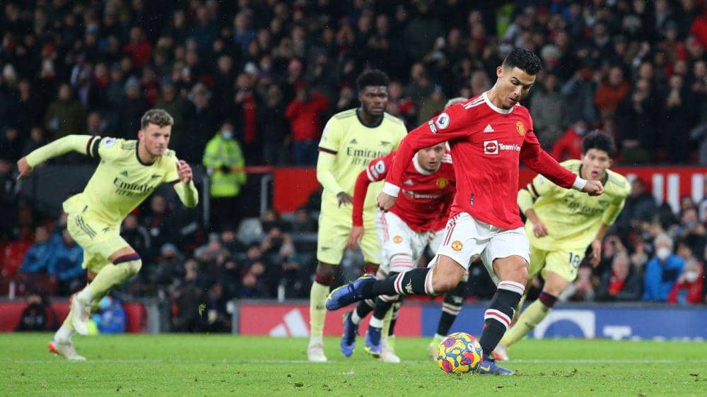 Ronaldo melawan Arsenal (premierleague.com)