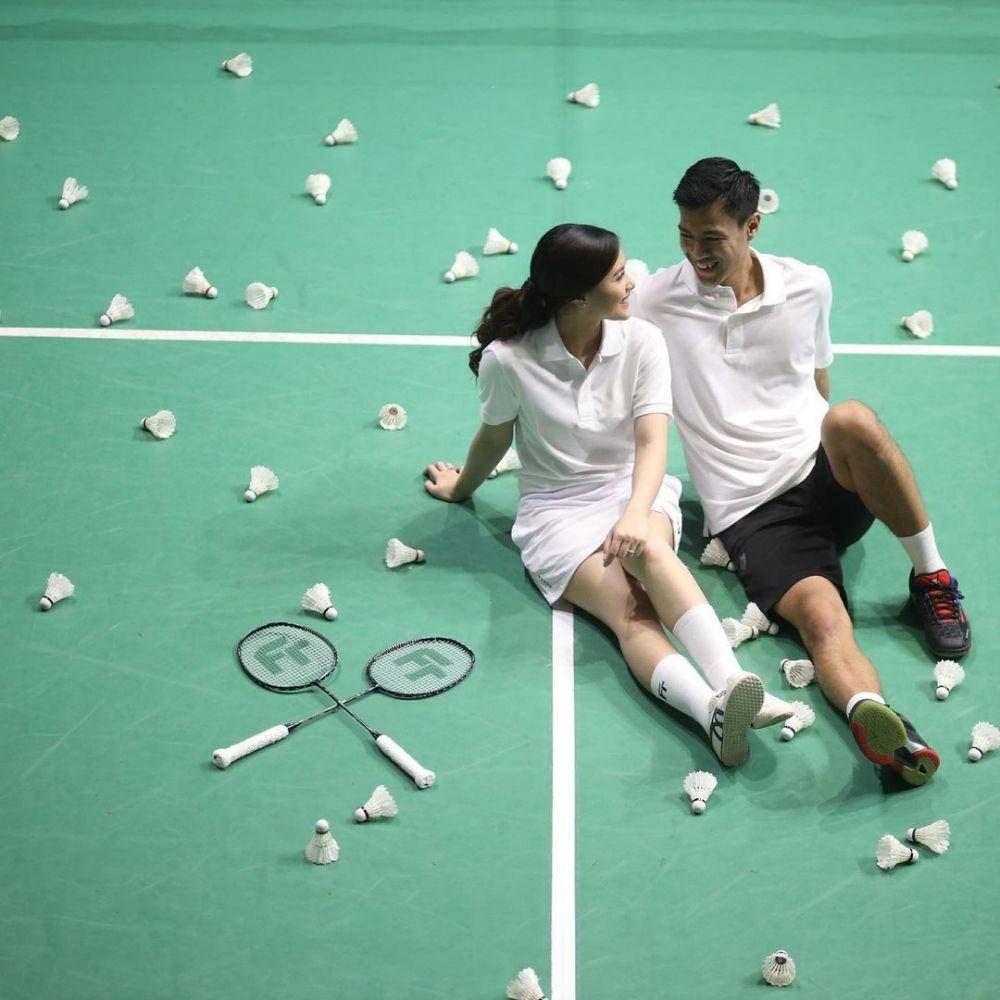 Prewedding pebulutangkis tunggal putra Shesar Hiren Rustavito. (Tans Photography via Instagram.com/mth.hdy)