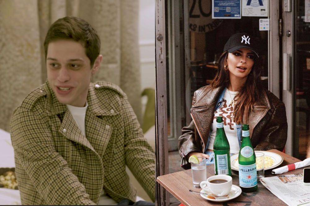 Pete Davidson dan Emily Ratajkowski (YouTube.com/Netfilx is a Joke | instagram.com/emrata )