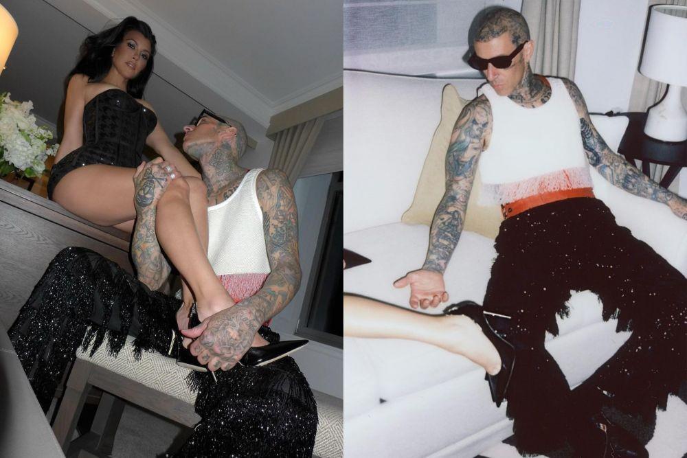 10 Potret Kourtney Kardashian Rayakan Ulang Tahun ke-47 Travis Baker