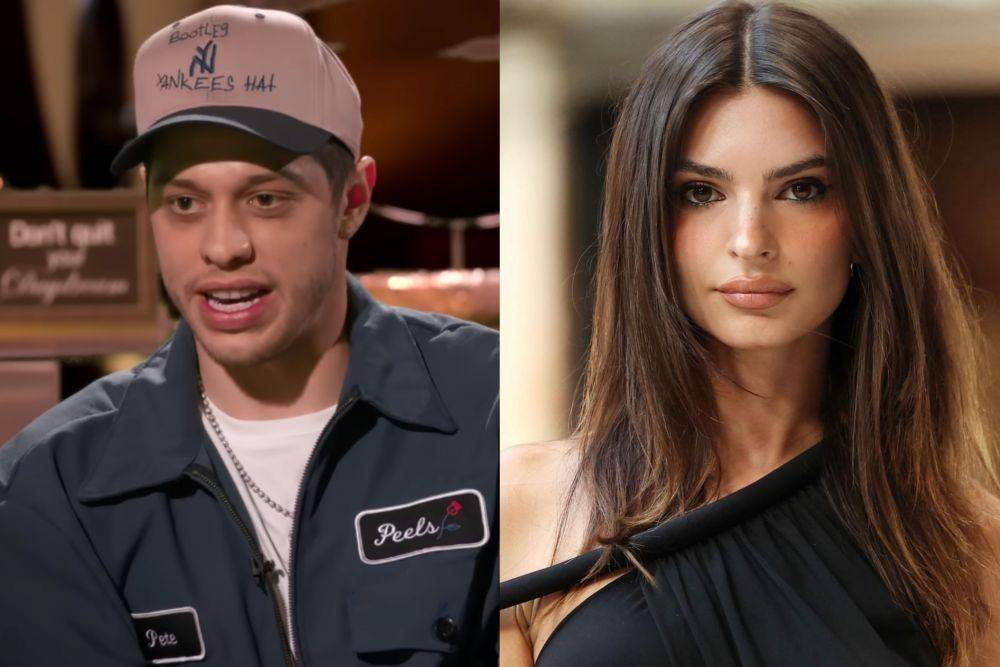 Pete Davidson dan Emily Ratajkowski (YouTube.com/Peacock | instagram.com/emrata )