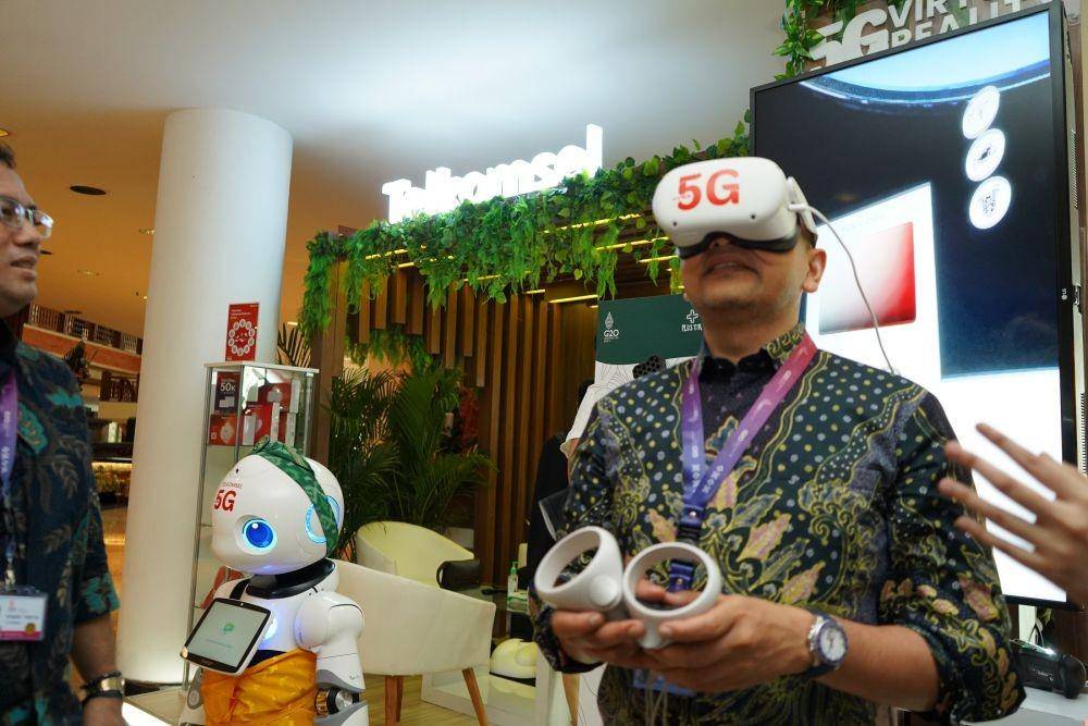 Showcase Pemanfaatan 5G di Puncak KTT G20 (Dok. Telkomsel)