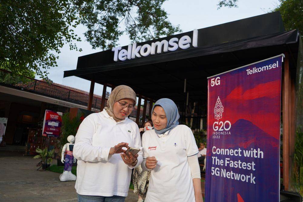 Showcase Pemanfaatan 5G di Puncak KTT G20 (Dok. Telkomsel)