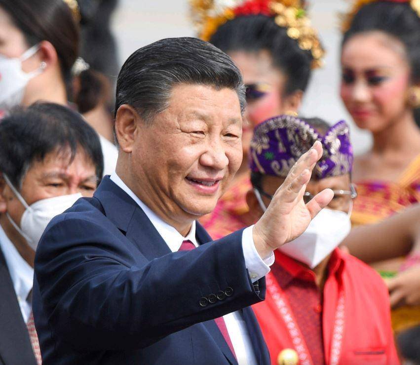 Presiden China, Xi Jinping, tiba di Bali (Tangkapan layar buletin G20 Updates)