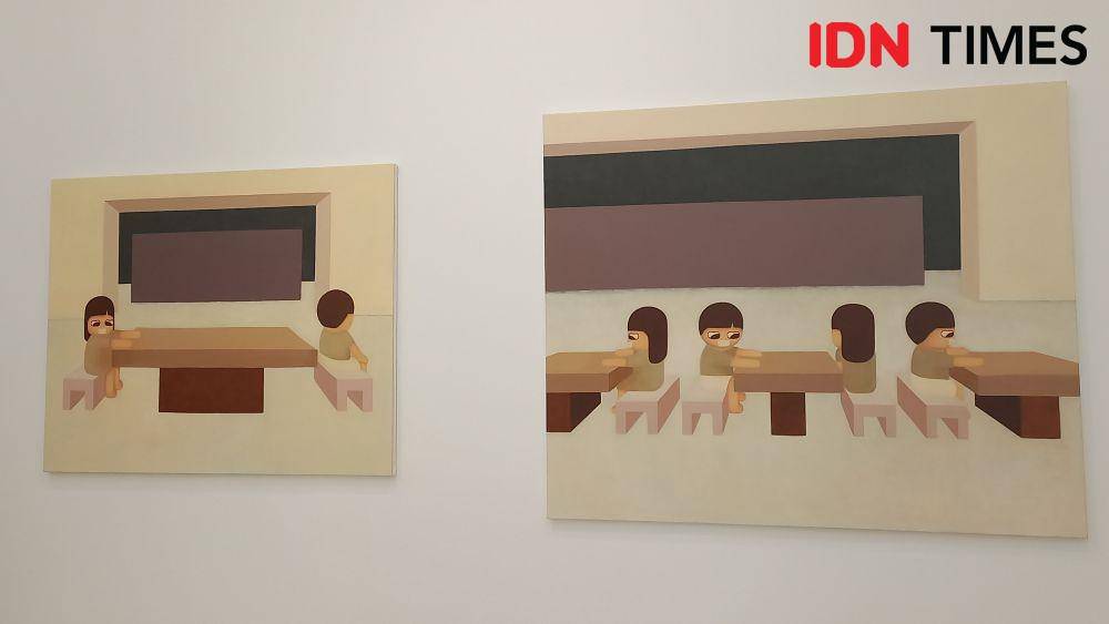 BAIK ART Jakarta, Tumpeng Exhibition, Rabu (16/11/2022). (Dok. IDN Times/Aprodithe Kyrie)