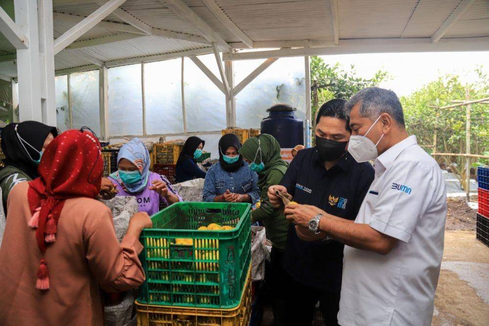 Menteri BUMN RI Erick Thohir memberikan apresiasi positif terhadap kinerja Bank BRI hingga akhir Kuartal III 2022. (Dok. BRI)