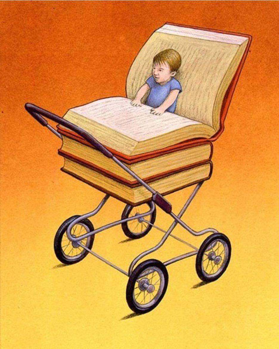 Ilustrasi parenting zaman sekarang. (instagram.com/pawel_kuczynski1)