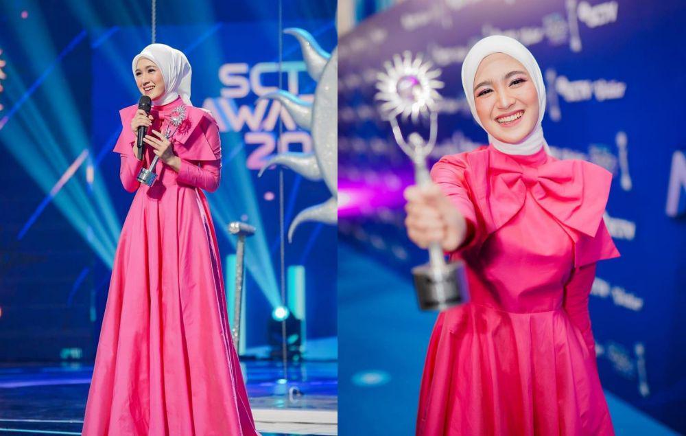 9 Potret Cut Syifa Raih Penghargaan Aktris Pendamping Paling Ngetop