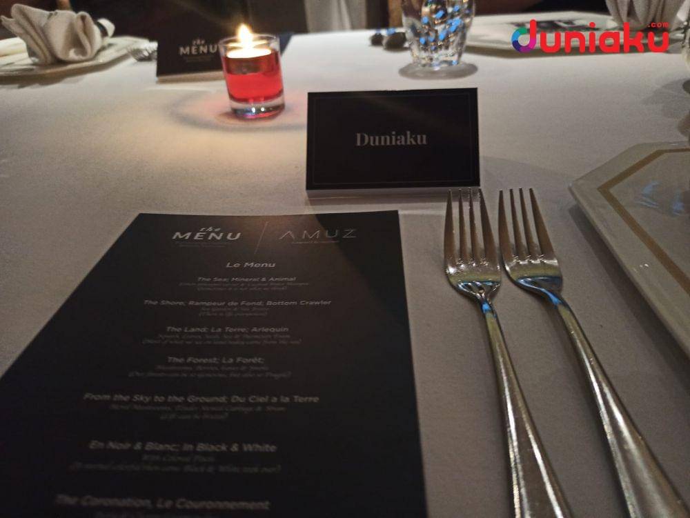 Foto dari acara Dinner The Menu di AMUZ (14/11/2022). (Dok. Duniaku.com/Fahrul Razi Uni Nurullah)