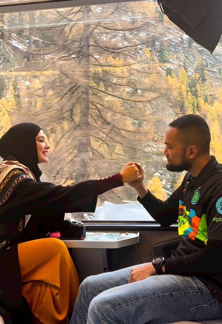 bulan madu Shireen Sungkar dan Teuku Wisnu (instagram.com/shireensungkar)
