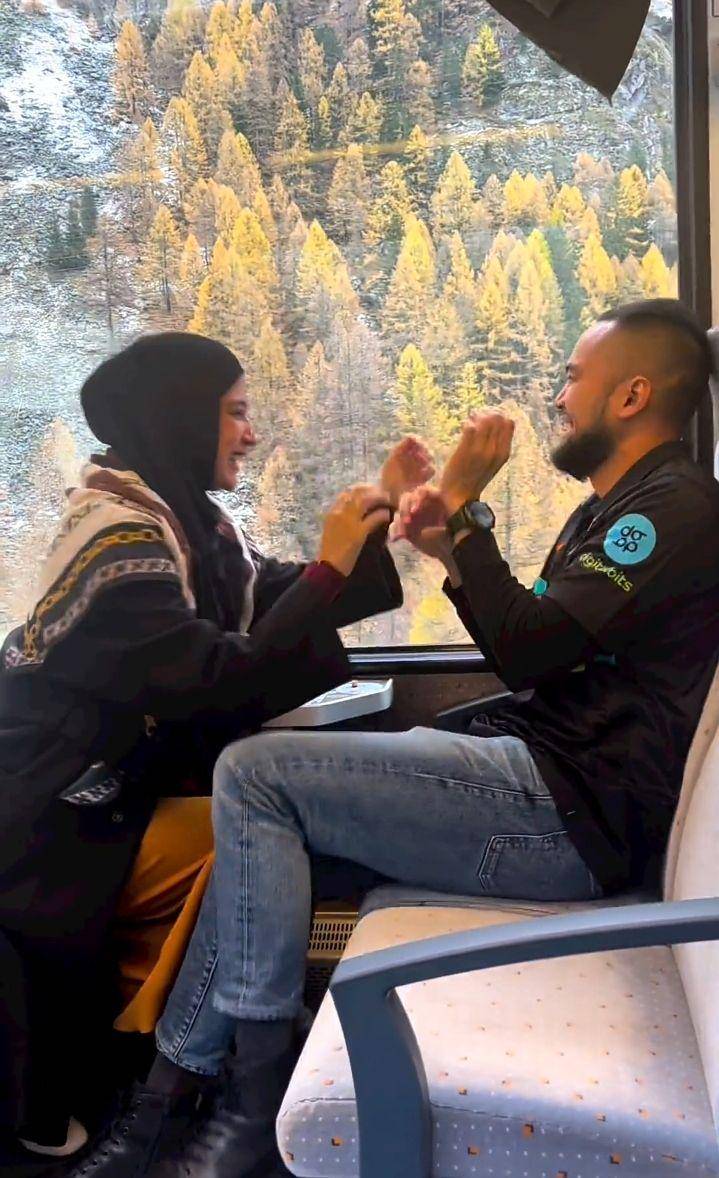 bulan madu Shireen Sungkar dan Teuku Wisnu (instagram.com/shireensungkar)