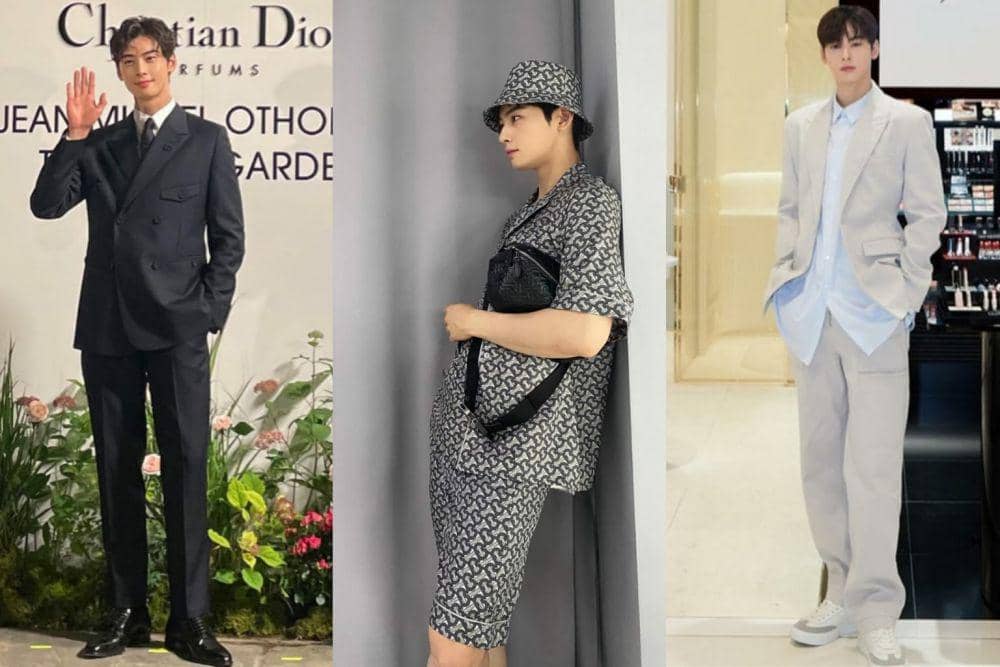 9 Inspirasi One Set Outfit ala Cha Eun Woo, Trendi dan Effortless!