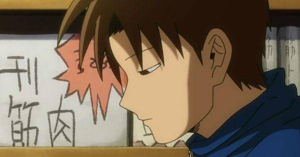 Takenaka bercerita tentang masa kecilnya sebagai pengguna telepati (  Dok. Bones / Mob Psycho 100 III )