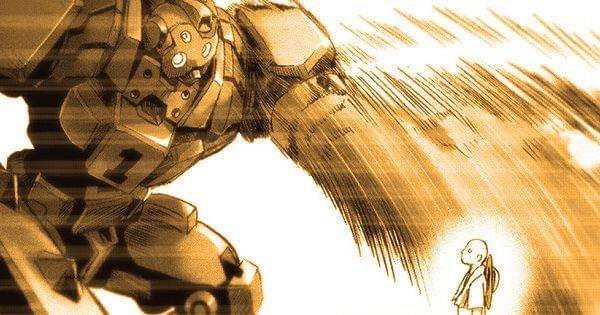 Rekaman video Saitama menghancurkan robot Metal Knight ( tonarinoyj.jp/One Punch Man )