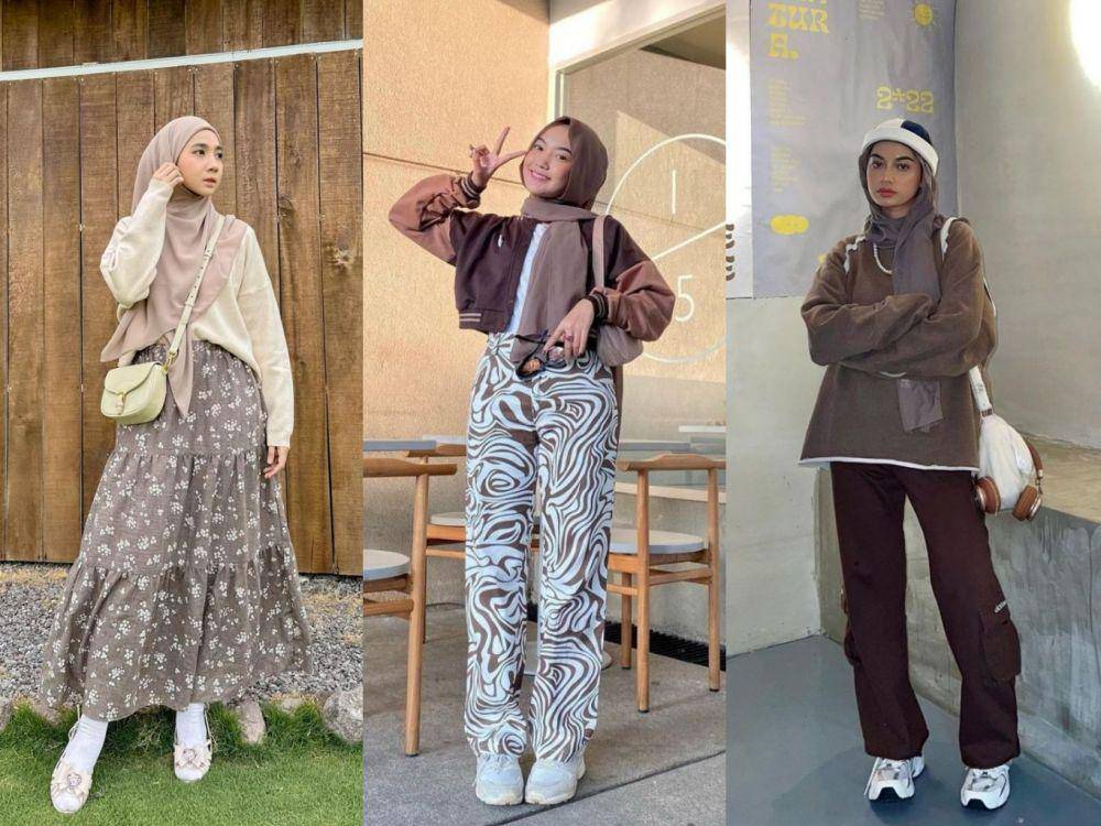 ide OOTD warna cokelat (instagram.com/richaeu | instagram.com/alamandaptrr | instagram.com/adiva.selsa)