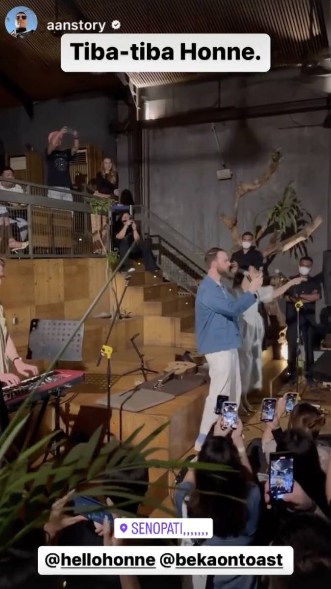 HONNE di Jakarta (instagram.com/aanstory)
