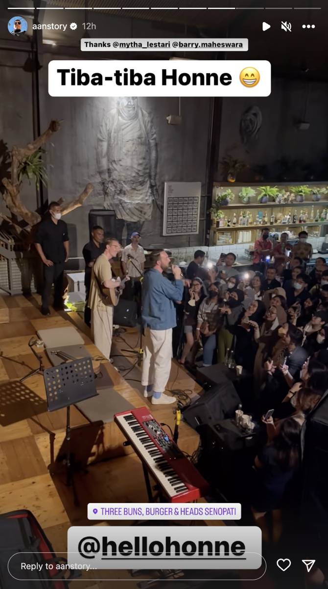 HONNE di Jakarta (instagram.com/aanstory)