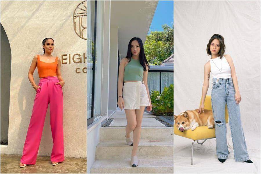 ide ootd sleeveless crop top (instagram.com/claurakiehl | lyodraofficial | zaraadhsty)