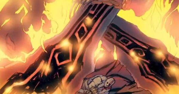 Blade of Chaos kembali ke Kratos ( Dok. Santa Monica Studio / God of War: Fallen God )