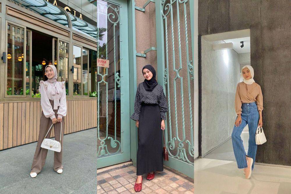 inspirasi padu padan blouse ala Putri Zarkasya (instagram.com/kasyaaptr)