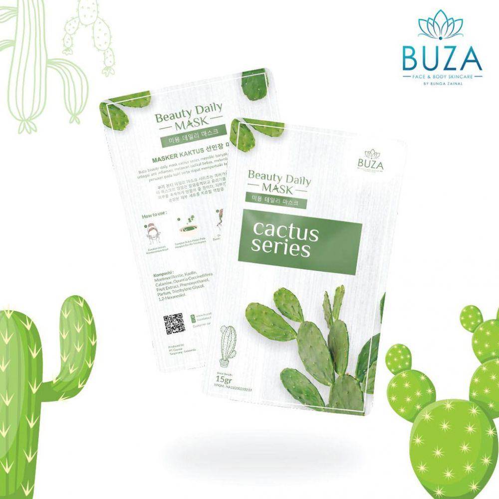 Buza Beauty Daily Mask Cactus Series (shopee.co.id/buzaofficial)