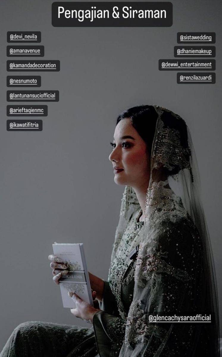 Momen Pengajian Jelang Pernikahan Glenca Chysara dan Rendy Jhon (instagram.com/nesnumoto)