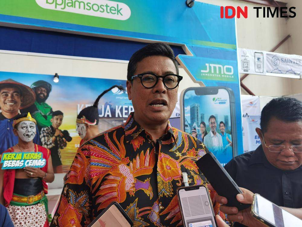 Direktur Utama BPJS Ketenagakerjaan (BPJAMSOSTEK) Anggoro Eko Cahyo. (IDN Times/ Larasati Rey)