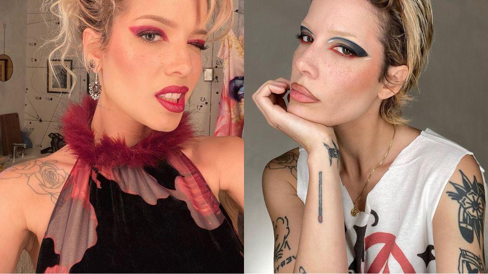 9 Inspirasi Riasan Nyentrik ala Halsey, Cocok buat Aksi Panggung