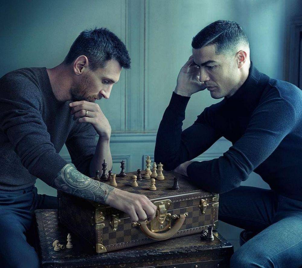 Lionel Messi dan Cristiano Ronaldo. (Instagram/@cristiano).