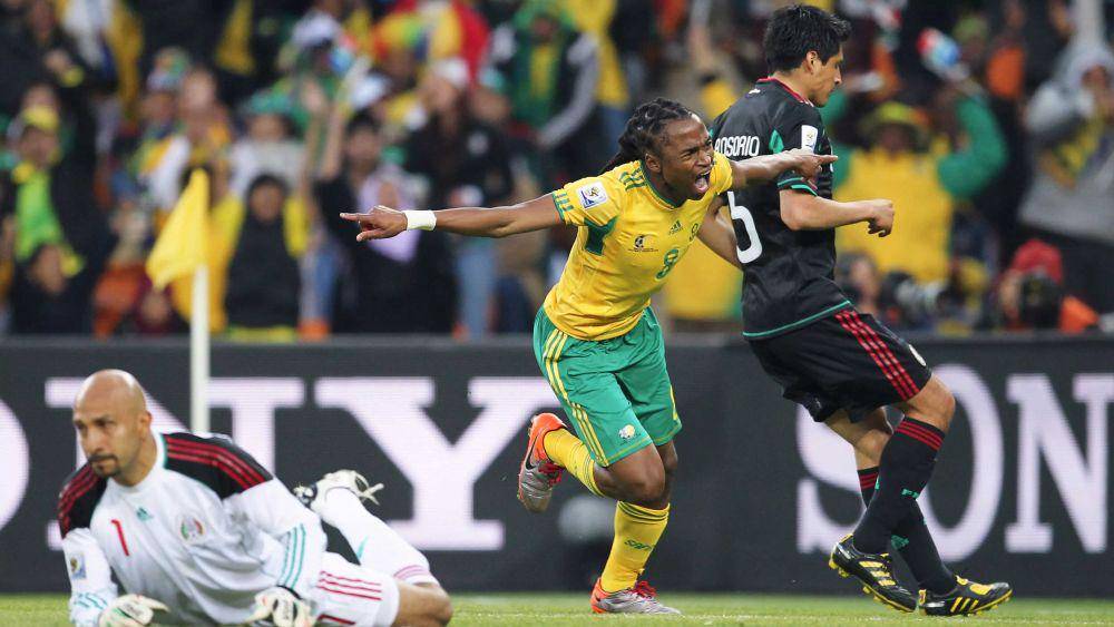 Afrika Selatan bermain imbang melawan Meksiko pada laga pembuka Piala Dunia 2010. (fifa.com)
