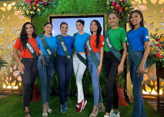 Potret Karina Fariza Basrewan bersama Finalis Miss Earth 2022 (Instagram.com/karinabasrewan)
