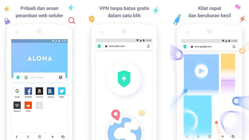 ilustrasi Aloha Browser Lite (dok. Aloha Mobile)
