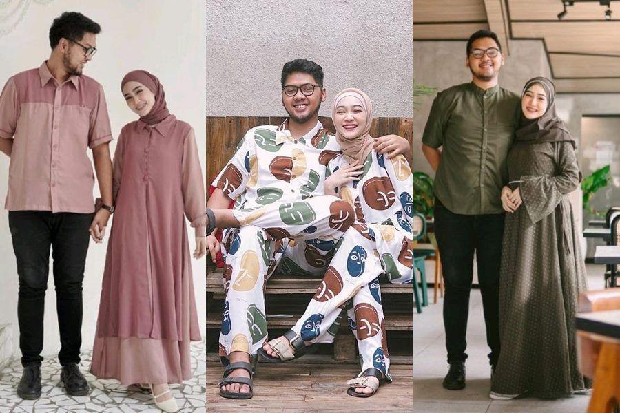 10 Ide OOTD Couple ala Sinta Sri Antan, Matching Terus Sama Suami!