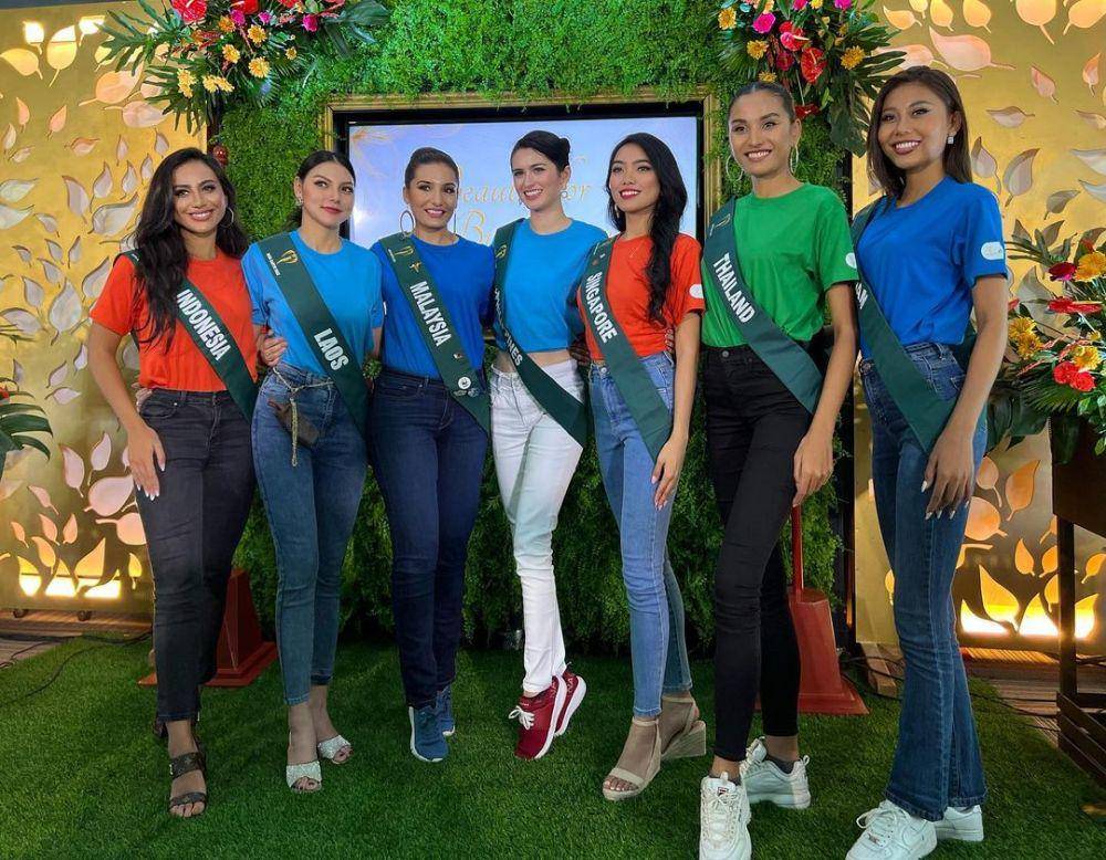 Potret Karina Fariza Basrewan bersama Finalis Miss Earth 2022 (Instagram.com/karinabasrewan)