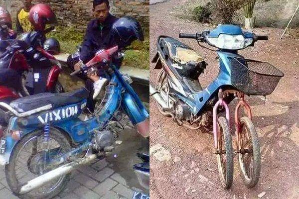 modifikasi motor low budget (instagram.com/pembawa_ketololan | instagram.com/newdramaojol.id)