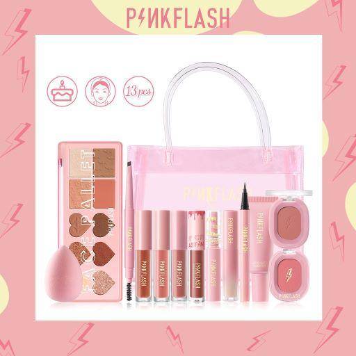 pinkflash full face makeup set (shopee.co.id/pinkflashofficialshop)