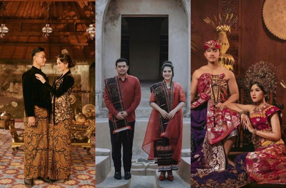 10 Ide Foto Prewedding Tema Adat ala Anak Jokowi, bak Ningrat!